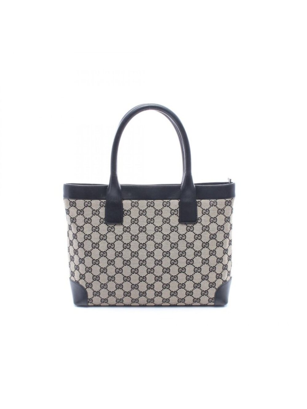 Gucci Tote GG Canvas Beige Black - Picture 1 of 10